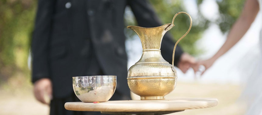 Objects for a spiritual wedding ceremony